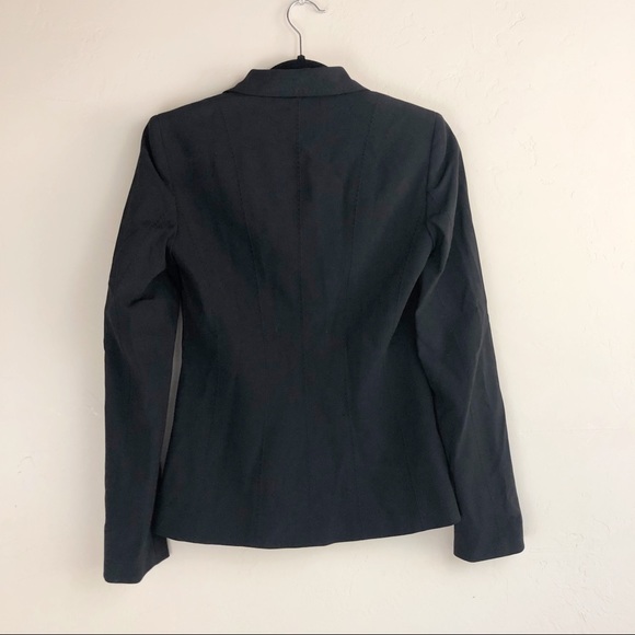 Elie Tahari Virgin Wool Black Blazer Jacket - Picture 4 of 5